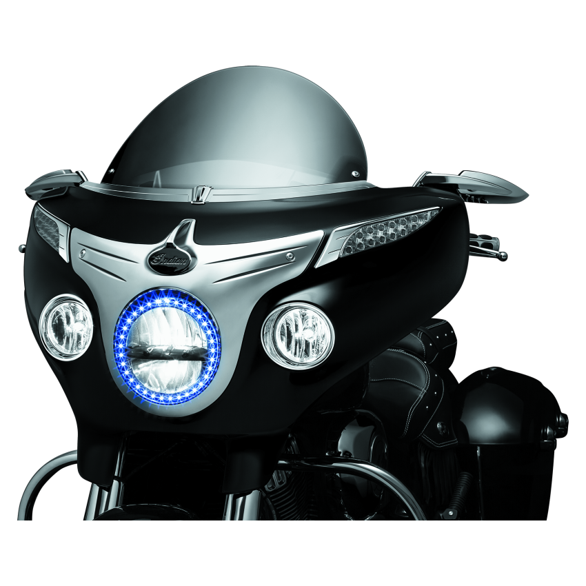 Kuryakyn 5621 Fairing Turn Signal Trim Indian Chrome