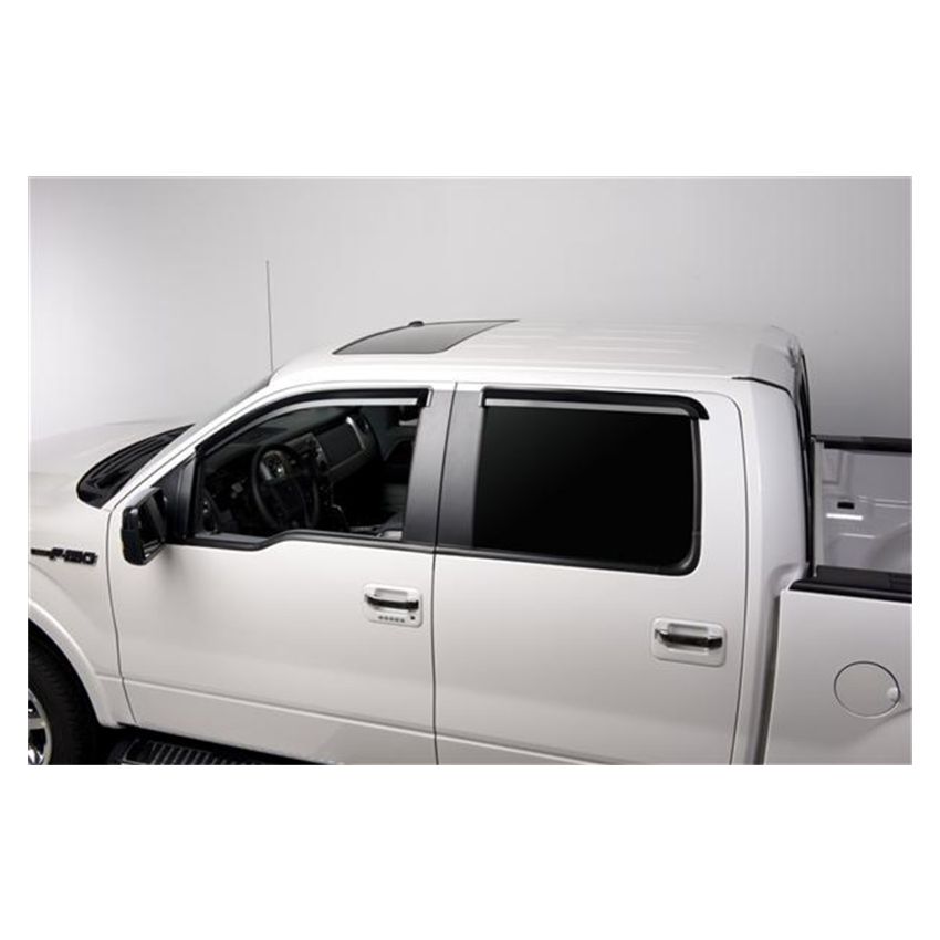 Putco 580153 09-14 Ford F-150 Crew Cab - Tape on Application Element Tinted Window Visors
