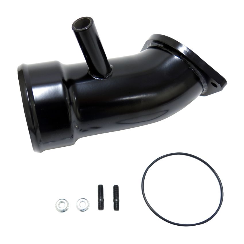 Wehrli 17-19 Chevrolet 6.6L L5P Duramax 3.5in Intake Horn w/PCV Port - Gloss Black