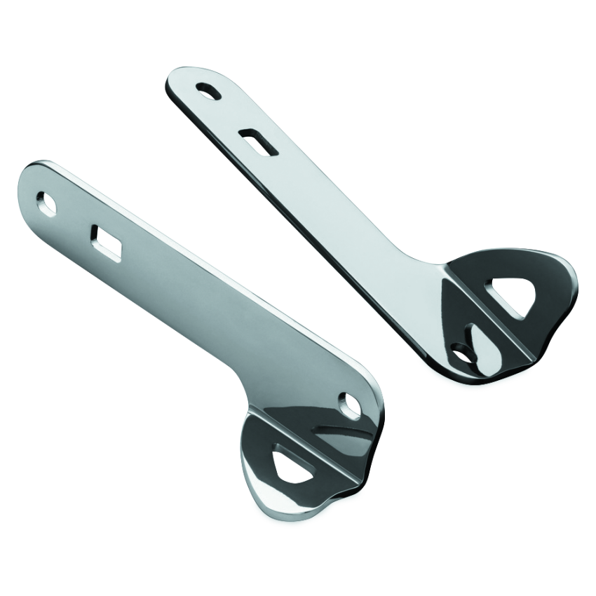 Kuryakyn 949 Custom Teardrop Tie-Down Brackets 14-Up Touring Chrome