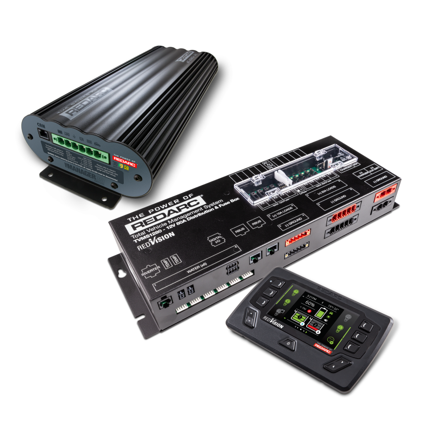 REDARC TVMSKIT05-NA Total Vehicle Management System - Prime w/Manager30 System & RedVision Display