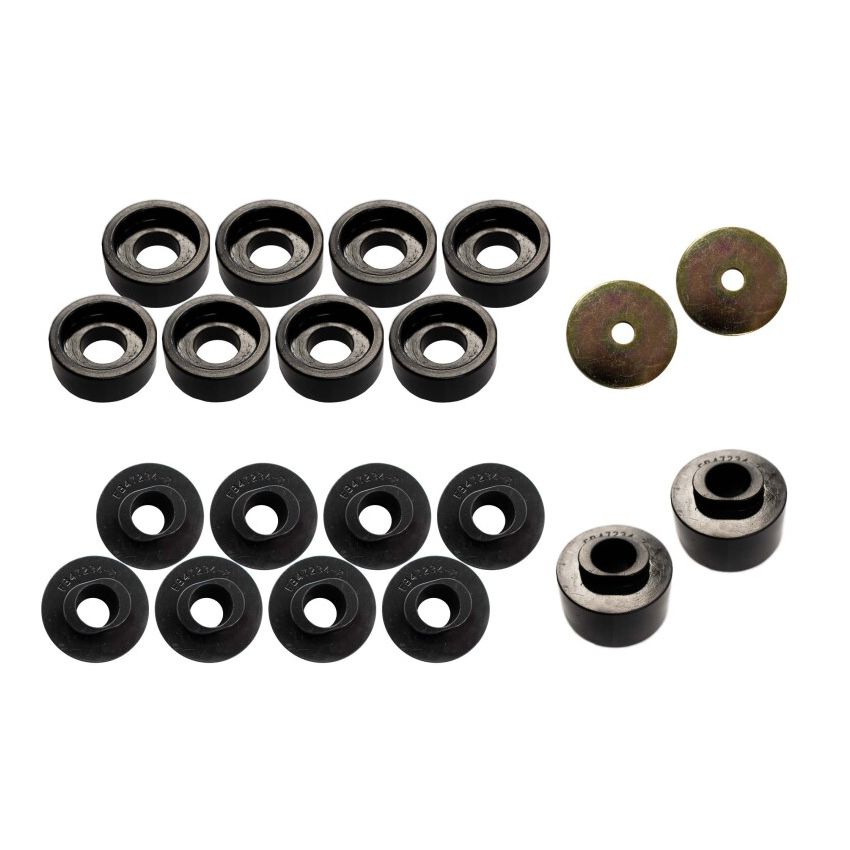 Fishbone Offroad 08-18 Ford F-250 - Black Poyurethane Body Mount Kit