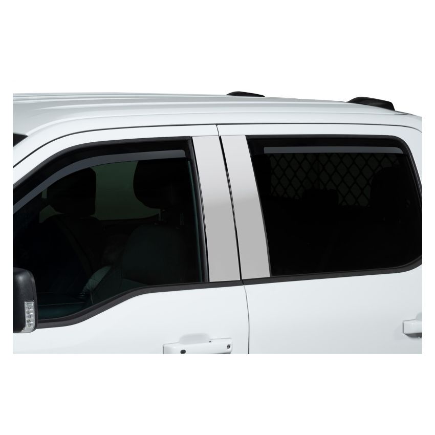 Putco 2021 Ford F-150 Super Crew Element Chrome Window Visors (Set of 4)