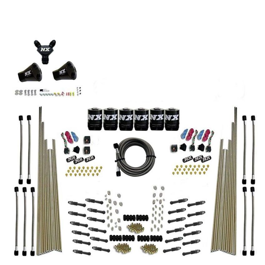 Nitrous Express 93206-00 8 CYL DRY DIRECT PORT, THREE STAGE, 6 SOLENOIDS, WITHOUT BOTTLE (200-600HP)