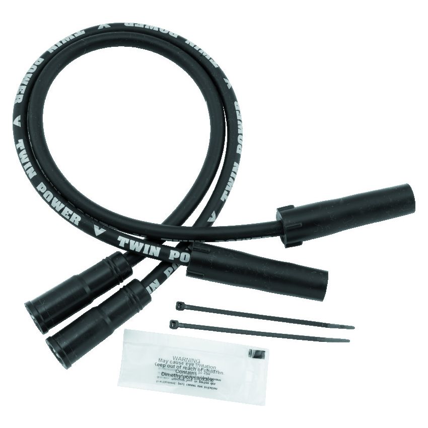 TwinPower 110114 Twin Power 99-08 FLH FLT With EFI 04-06 XL Black Ignition Wire Set