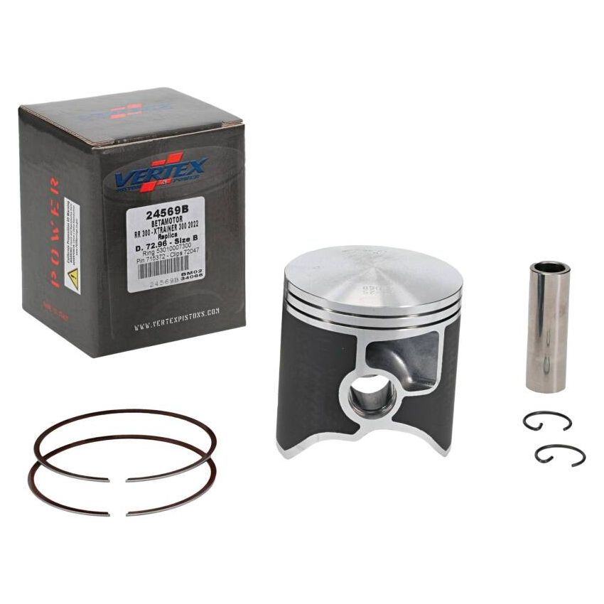 Vertex Pistons 24569B Cast Replica Piston Kit