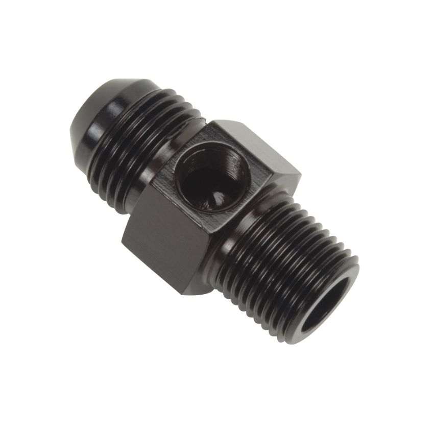 Russell Performance -6 AN Flare to 3/8in Pipe Pressure Adapter (Black)