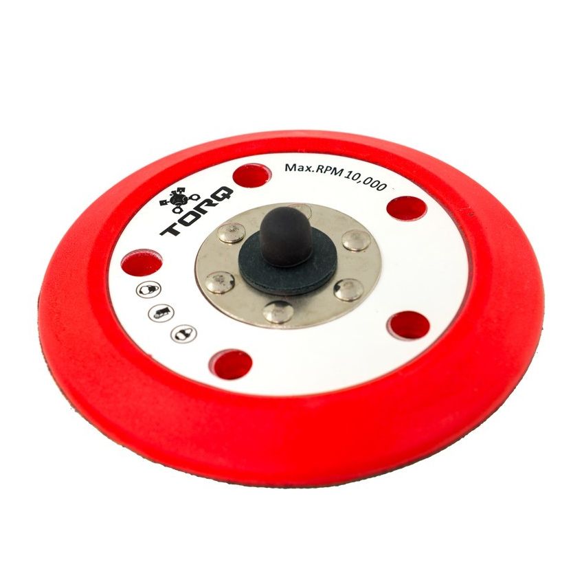Chemical Guys TORQ R5 Dual-Action Red Backing Plate w/Hyper Flex Technology - 6in
