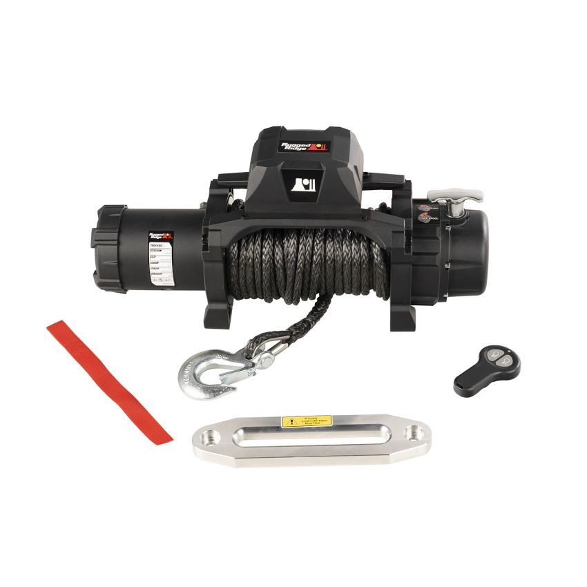Rugged Ridge 15100.08 Trekker S10 Winch 10000lb Rope Wireless