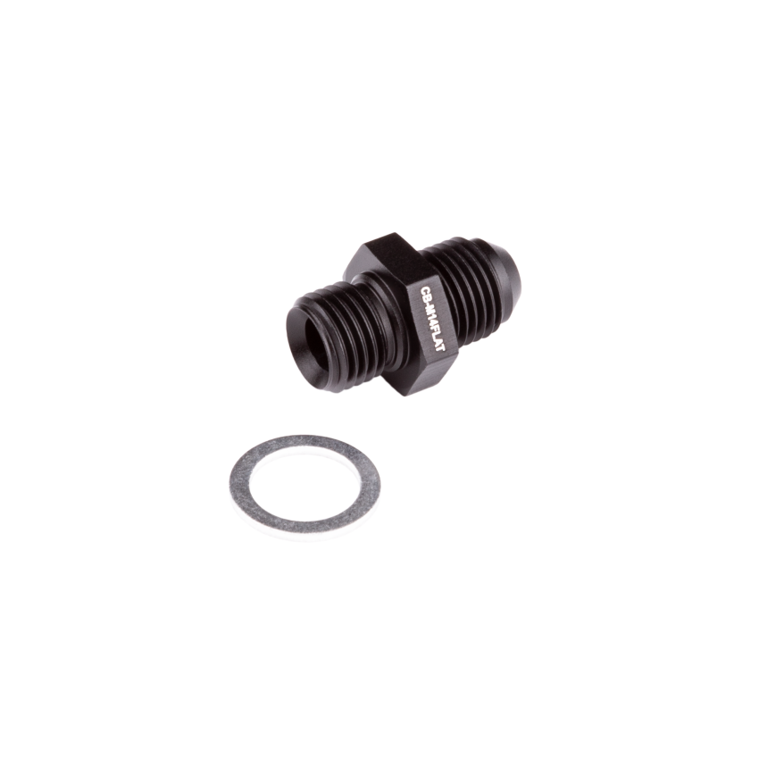 Chase Bays CB-M14CRUSH 14x1.5 to 6AN Adapter w/Aluminum Crush Washer