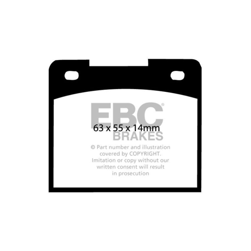 EBC DP4114R 66-74 Lotus Elan 1.6 Yellowstuff Front Brake Pads