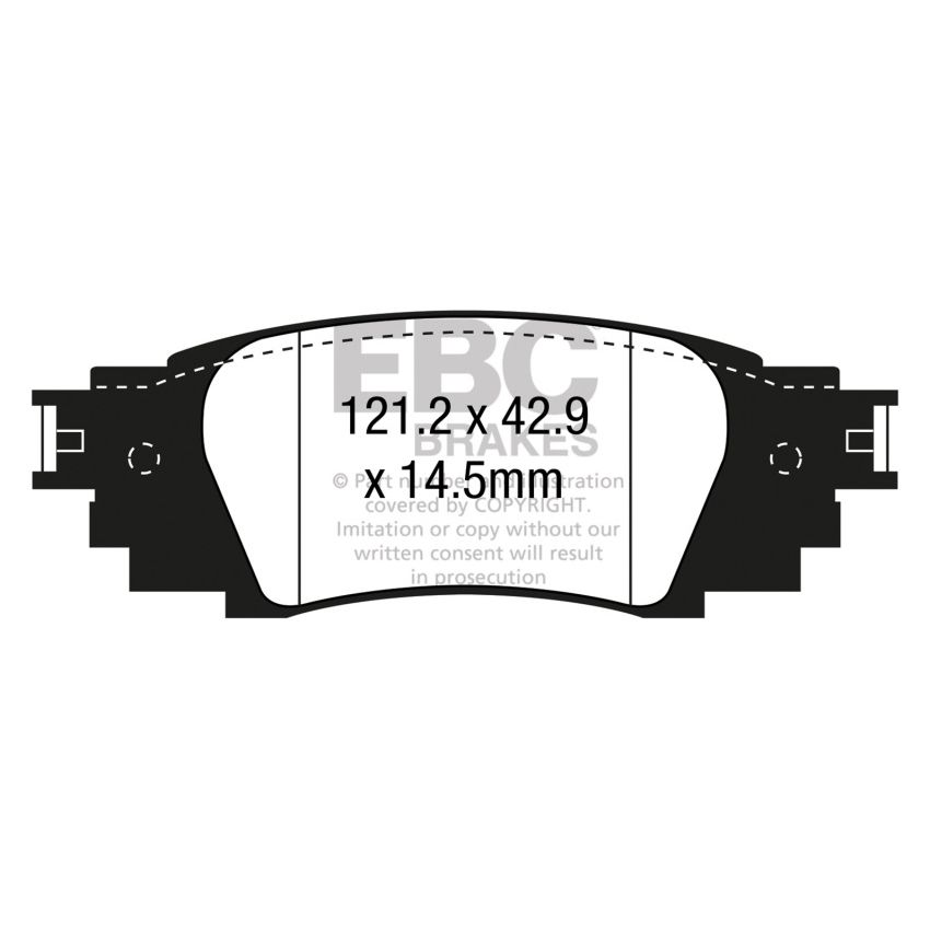 EBC 2016+ Lexus Rx350 3.5L Ultimax2 Rear Brake Pads