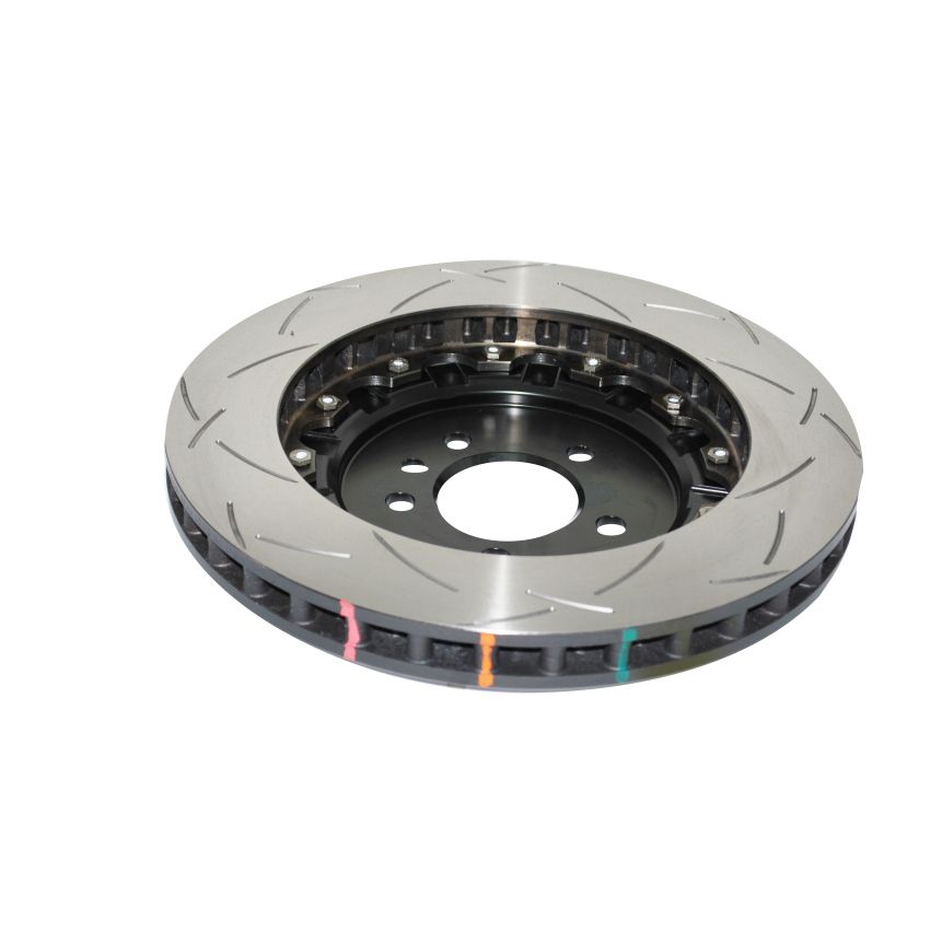 DBA 09-15 Lotus Evora F Front Slotted 5000 Series 2 Piece Rotor Assembled w/ Black Hat