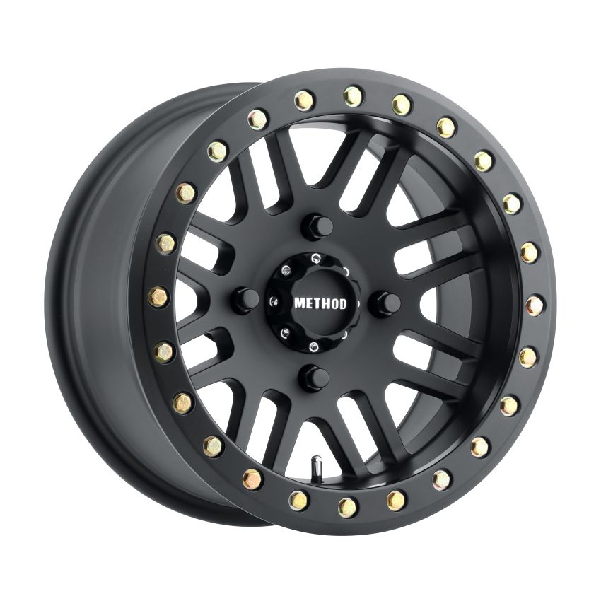 Method Wheels MR40648047544B Method MR406 UTV Beadlock 14x8 / 4+4/0mm Offset / 4x136 / 106mm CB Matte Black Wheel