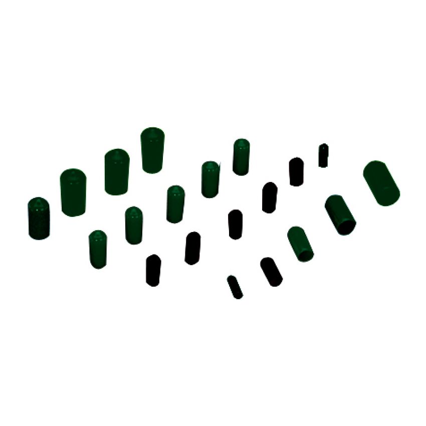 Moroso 41091 Vacuum Line Cap Kit - Black Caps