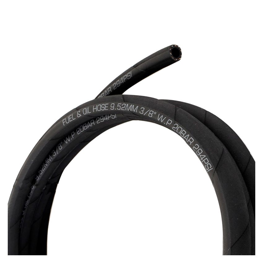 Mishimoto MMHOSE-PL-06-120 Push Lock Hose, Black, -6AN, 120in Length