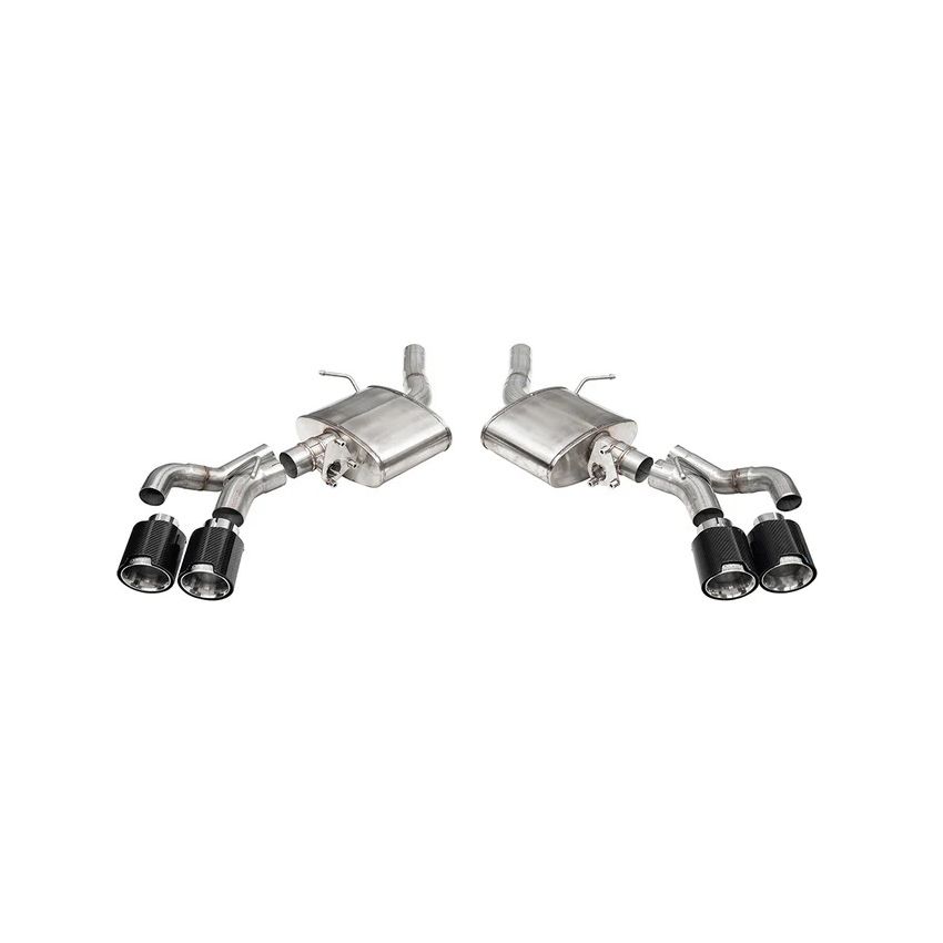 CORSA Performance 21322CF Corsa 22-24 Cadillac CT5-V Blackwing 3in Axle-Back - Act. Exh. - Dual Rear Exit - Twin 4.5inCF Tips