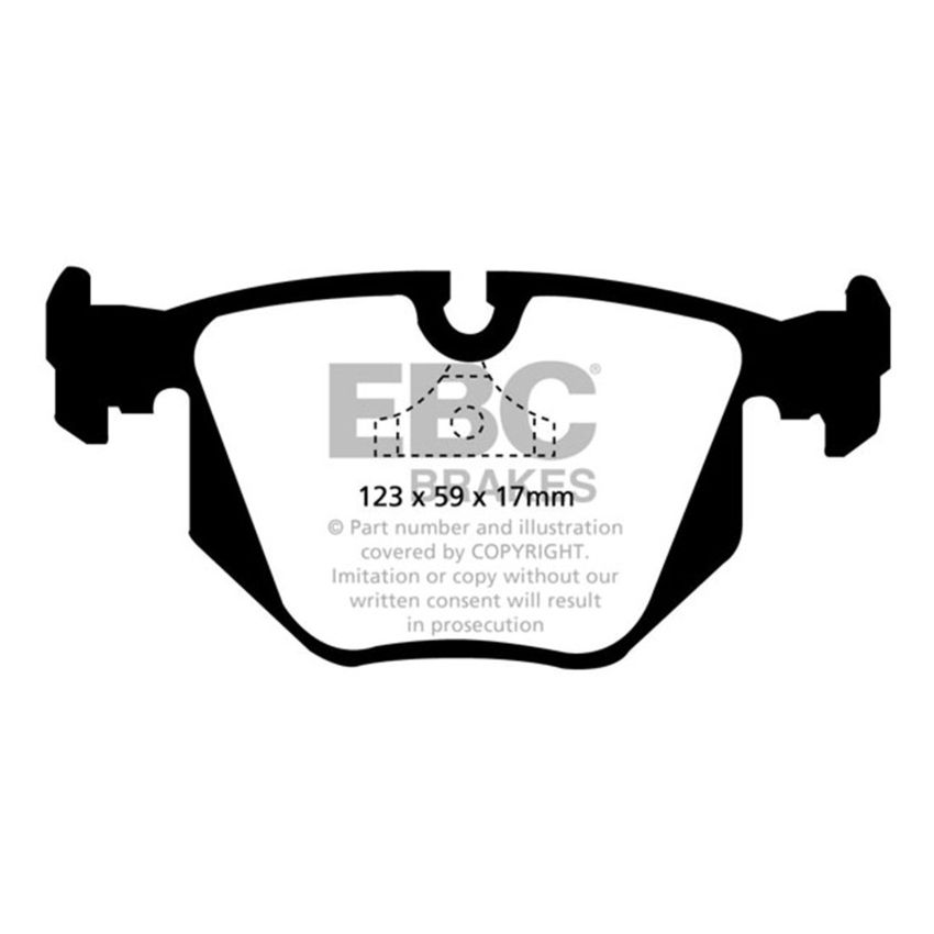 EBC DP2871 94-96 BMW 840 4.0 (E31) Greenstuff Rear Brake Pads