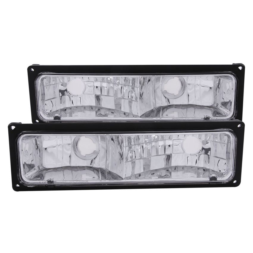 ANZO 511033 1988-1998 Chevrolet C1500 Euro Parking Lights Black