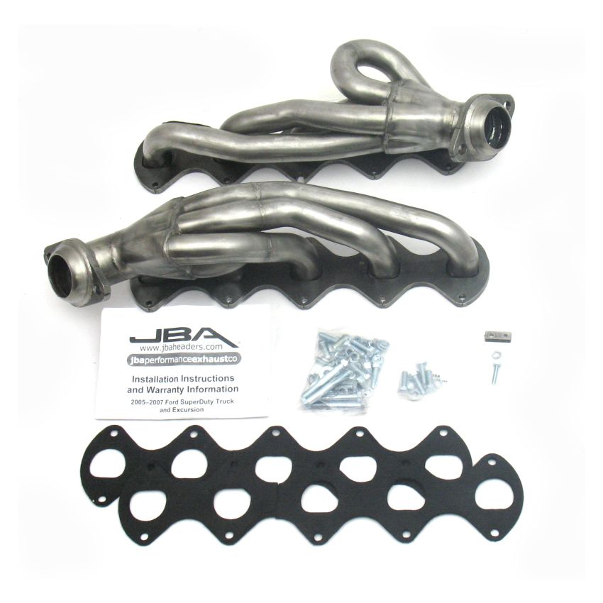 JBA 05-10 Ford F-Series 6.8L 3V V10 1-1/2in Primary Raw 409SS Cat4Ward Header