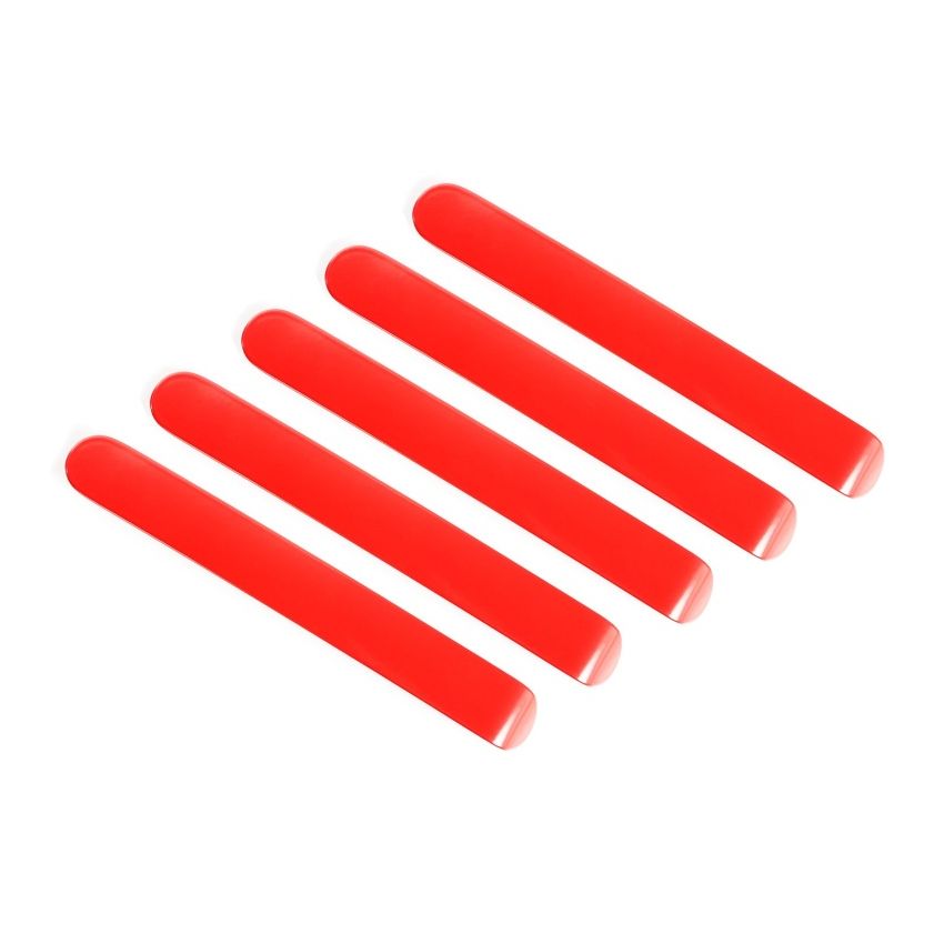 Rugged Ridge Door Handle Inserts Red 07-18 Jeep Wrangler JK 4Door