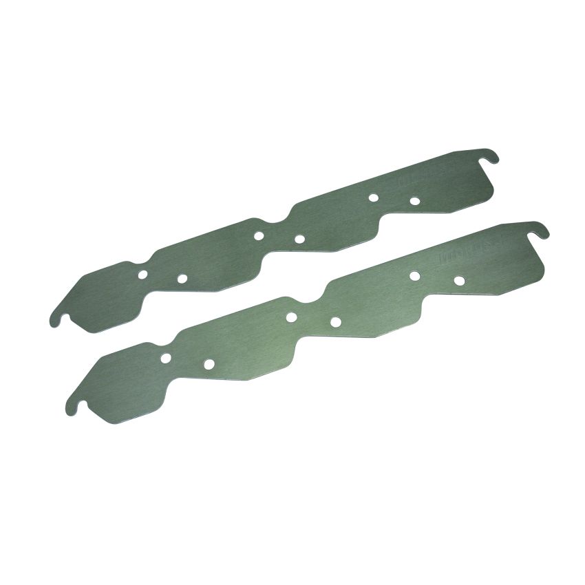 Moroso 25160 Chevrolet Big Block Mark IV (w/Conv. Heads) Exhaust Block-Off Storage Plate - Aluminum - Pair