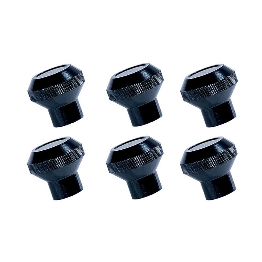 Rugged Ridge Billet Aluminum Dash Knob Set Black 76-86 Jeep CJ