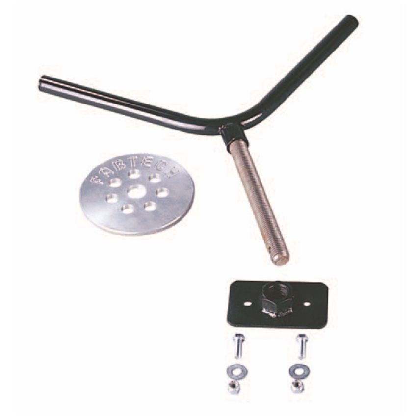 Fabtech Universal Spare Tire Flat Mount - Black