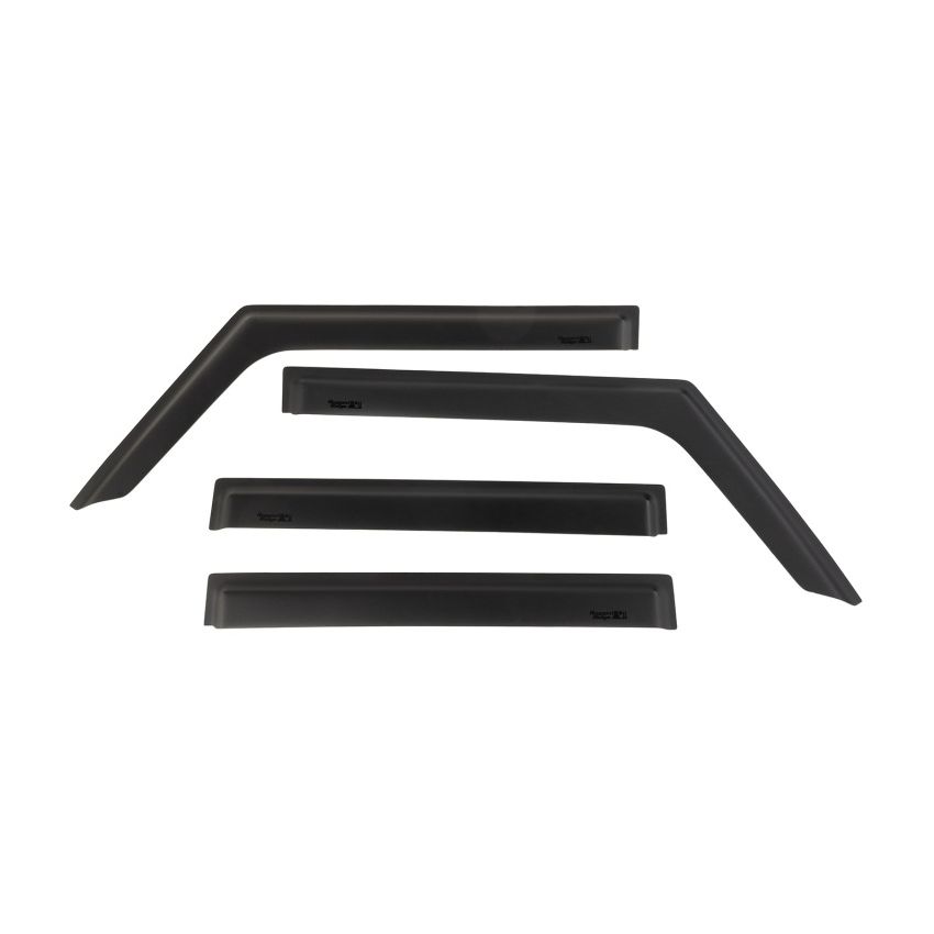 Rugged Ridge Window Visors Matte Black 18-20 Jeep Wrangler JLU/JT