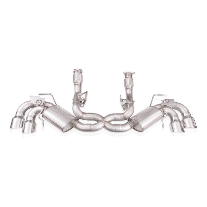 Stainless Works C8CBR 20-21 Chevrolet Corvette C8 6.2L Redline Cat-Back Exhaust w/ Polished Tips