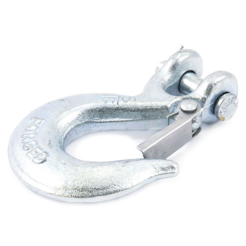 Forney 61081 Clevis Slip Hook with Latch, 5/16-Inch