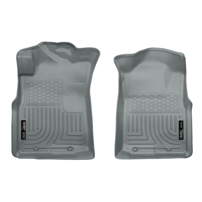 Husky Liners 05-15 Toyota Tacoma Crew/Extended/Standard Cab WeatherBeater Front Grey Floor Liners