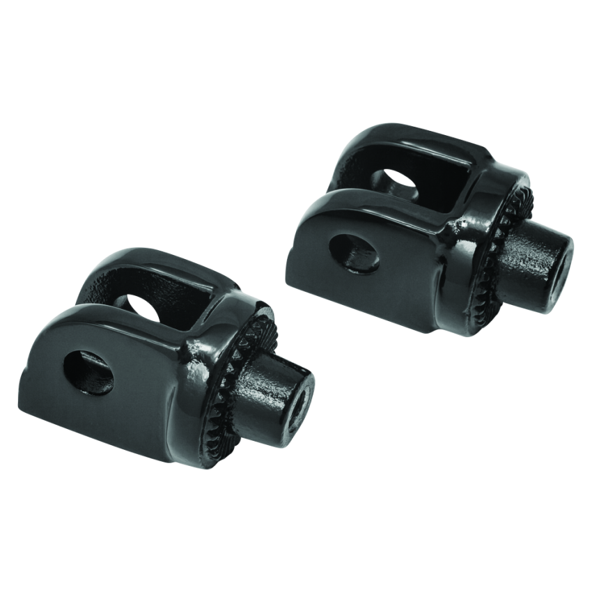 Kuryakyn 8889 Splined Adapter Mount Gloss Black