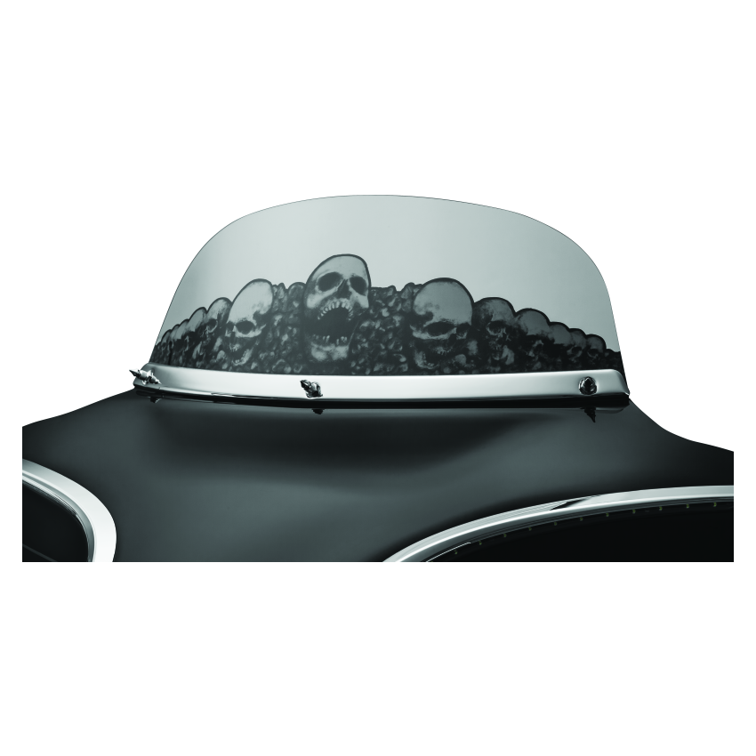 Kuryakyn 1310 Smooth Windshield Trim 96-13 Touring Chrome