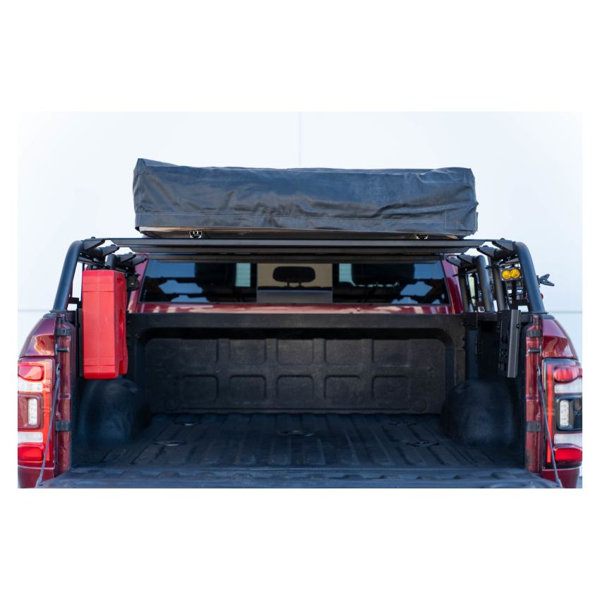 DV8 Offroad RRUN-03 07-23 Toyota Tundra / 09-23 Ford F150 Raptor MTO Series Bed Rack -  2pc Adj.
