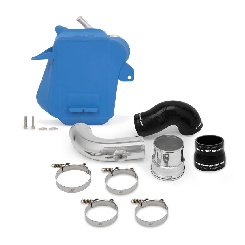 Mishimoto 2017+ Ford 6.7L Powerstroke Air-To-Water Intercooler - Micro-Wrinkle Blue