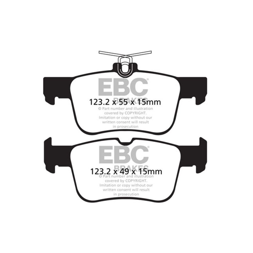 EBC UD1665 13+ Ford Fusion 1.6 Turbo Ultimax2 Rear Brake Pads