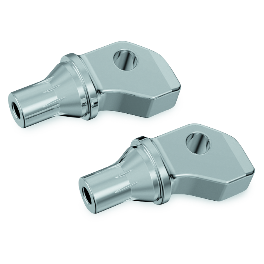 Kuryakyn 8835 Tapered Peg Adapters Scout & Octane Chrome