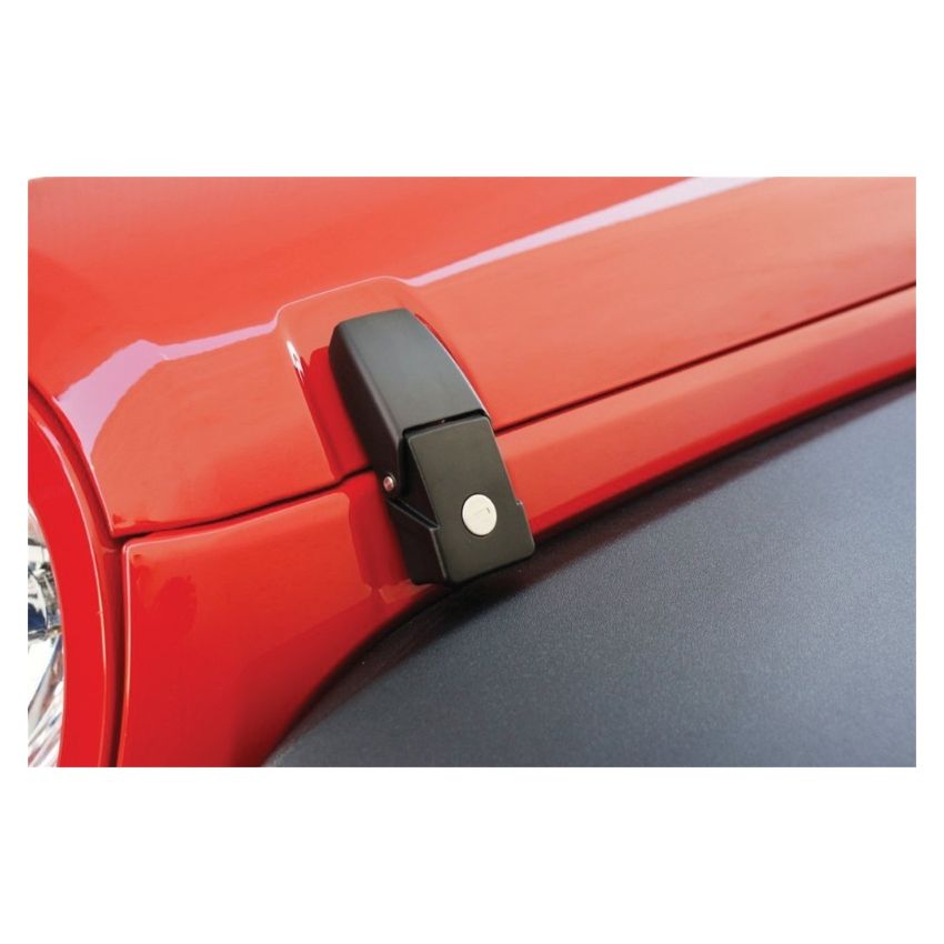 Rampage 2007-2018 Jeep Wrangler(JK) Hood Catch Locking - Black
