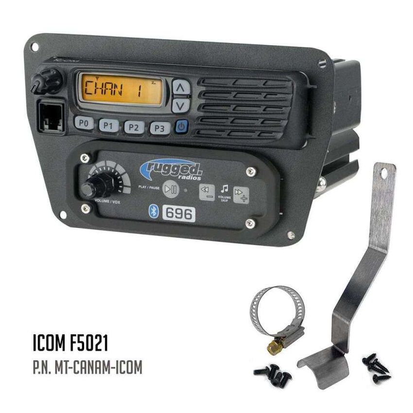 Rugged Radios MT-CANAM-MOT Can-Am Commander Intercom and Radio Mount Motorola CM300D / Vertex VX2200