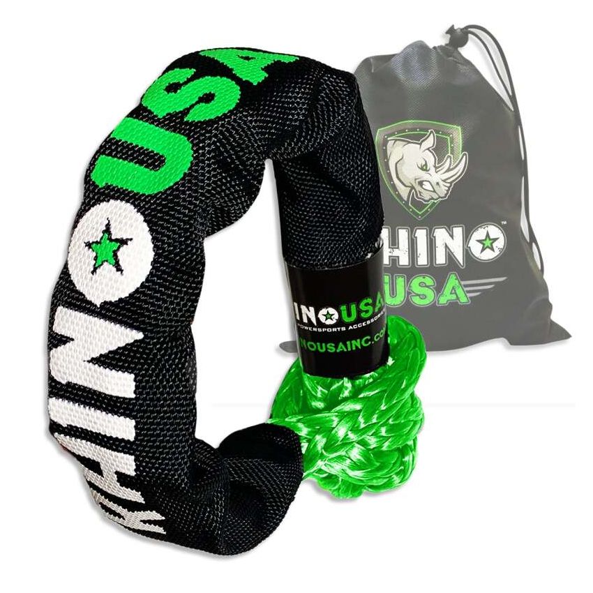 Rhino USA SFTSHACK-12-GRN-1 Synthetic Soft Shackle Green