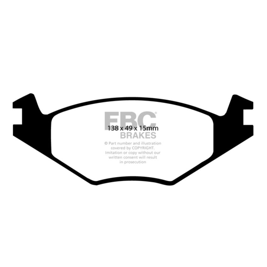 EBC UD280 86-93 Volkswagen Cabriolet 1.8 Ultimax2 Front Brake Pads