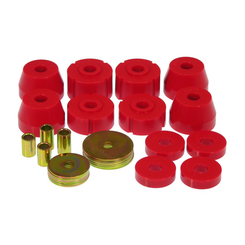 Prothane 72-85 Dodge Truck Body Mounts - Red