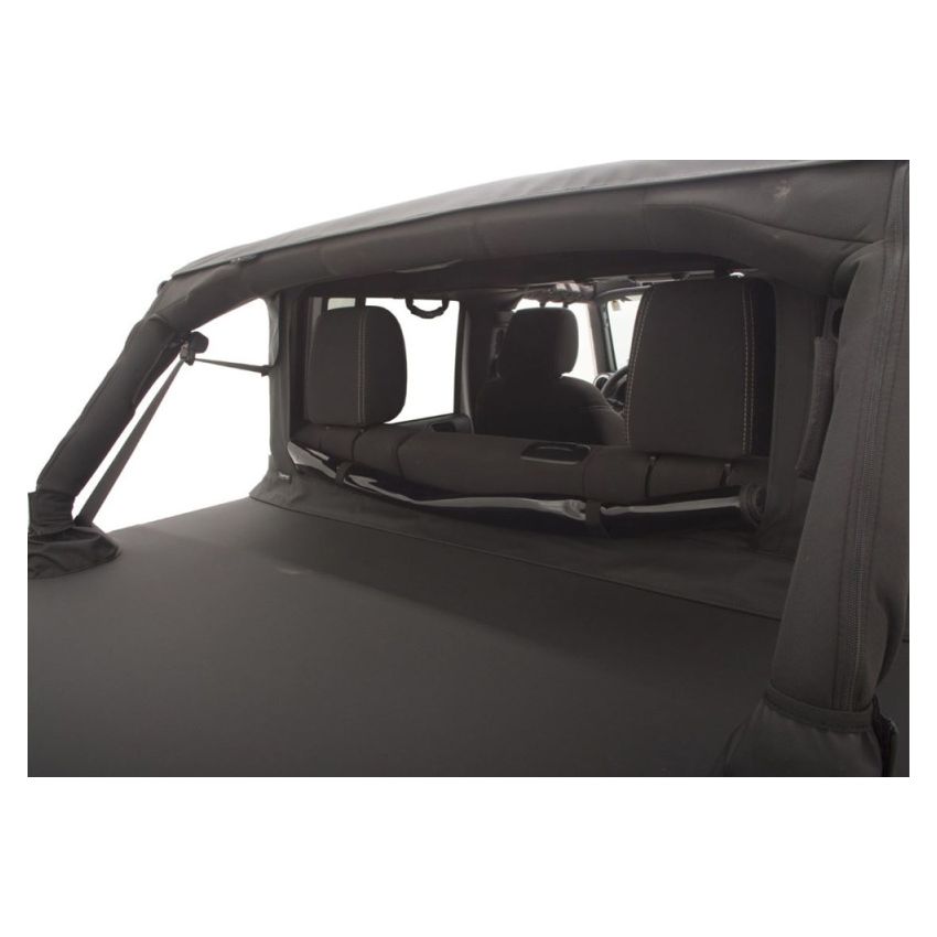 Rampage 990235 2007-2018 Jeep Wrangler(JK) 2-Door Trailview Tonneau Top - Black Diamond