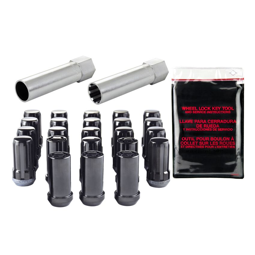 McGard (65562BK MCG SPLINE INSTALL KIT 23-PC JEEP 1/2-20 CONE SEAT W/WHL LKS (13/16 HEX) (BLACK))
