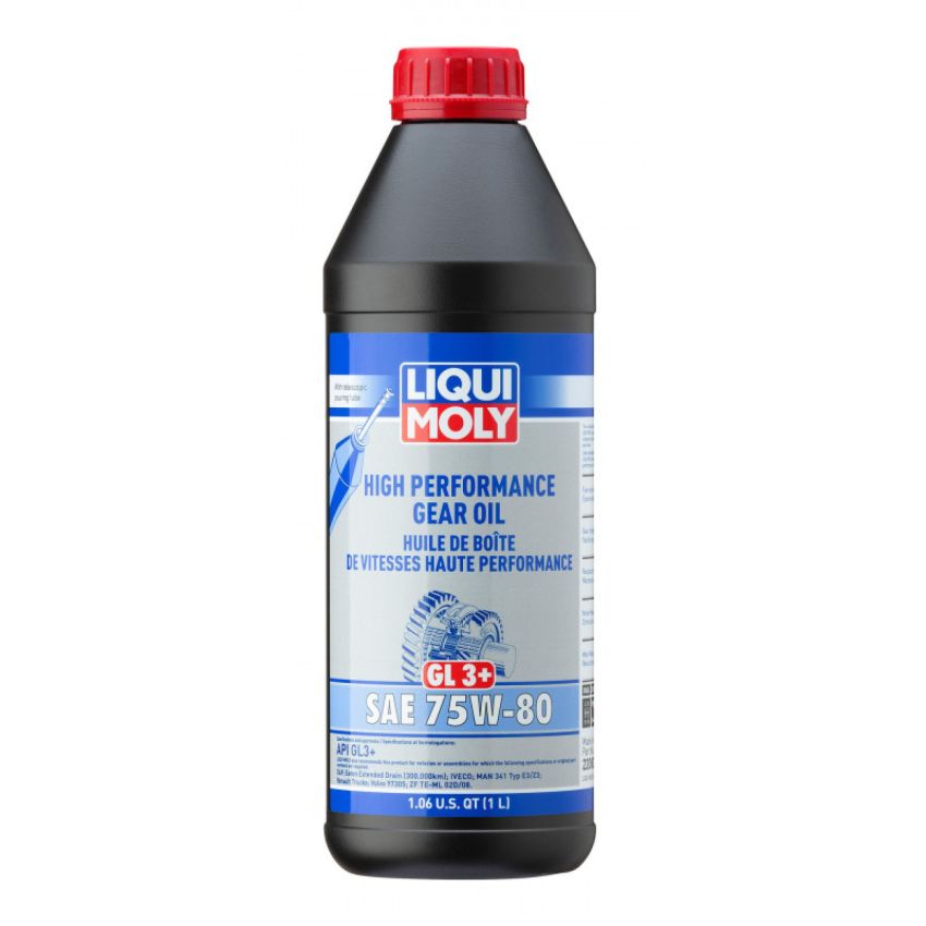 LIQUI MOLY 22080 Hochleistungs-Getriebel (GL3+) SAE 75W-80