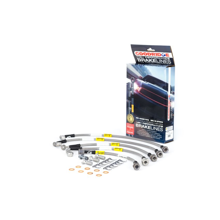 Goodridge 12242 04-06 Cadillac CTS-V (w/Brembo Brakes) Stainless Steel Brake Line Kit