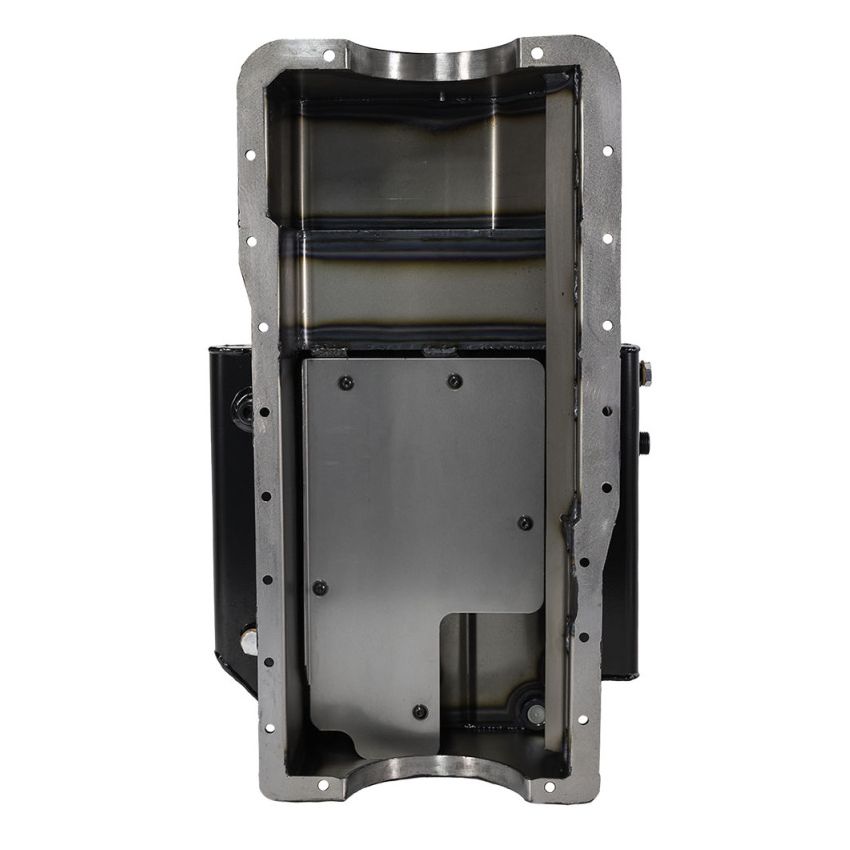 Moroso 20522 Ford 351W (w/Rear Sump) Kicked Out Circle Track Baffled Wet Sump 9qt 7.5in Steel Oil Pan