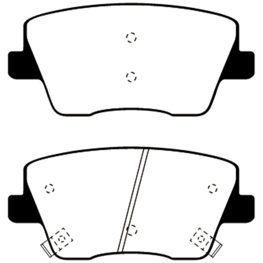 EBC UD2212 2019+ Hyundai Veloster Turbo N (2nd Gen) 2.0L Ultimax Rear Brake Pads