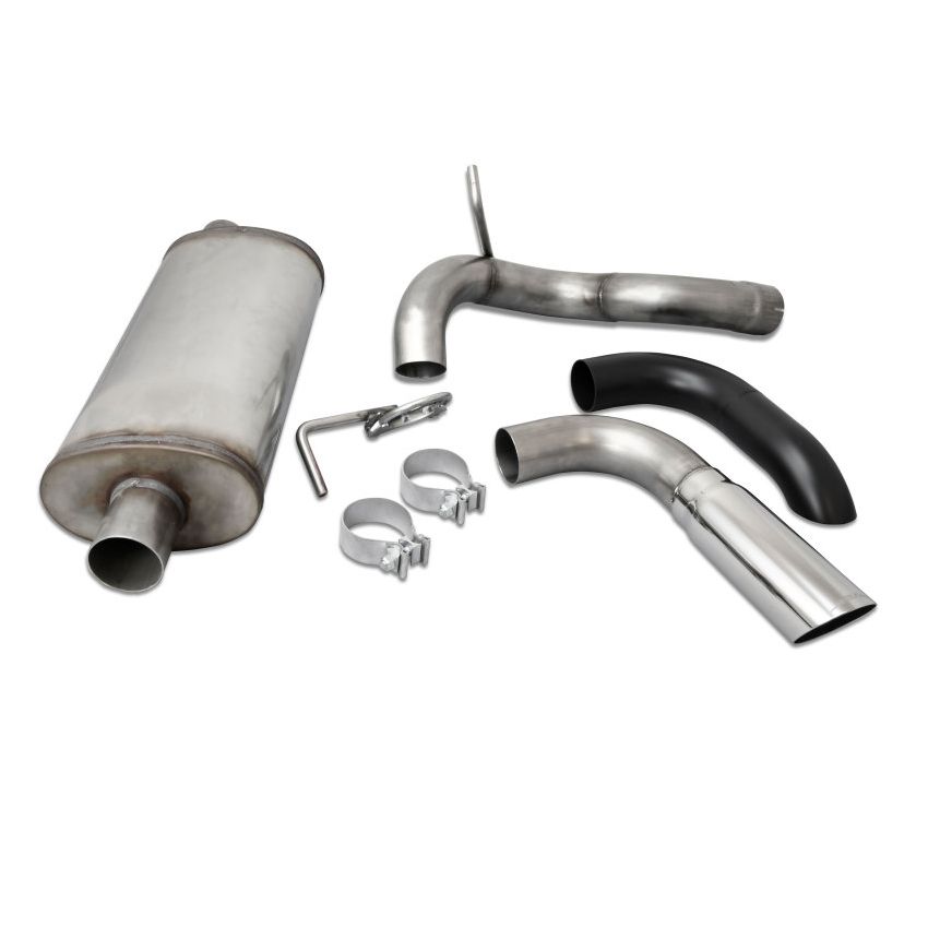 JBA 18-20 Jeep Wrangler JL 2.0L/3.6L 304SS Single Rear Exit Axle Back Exhaust